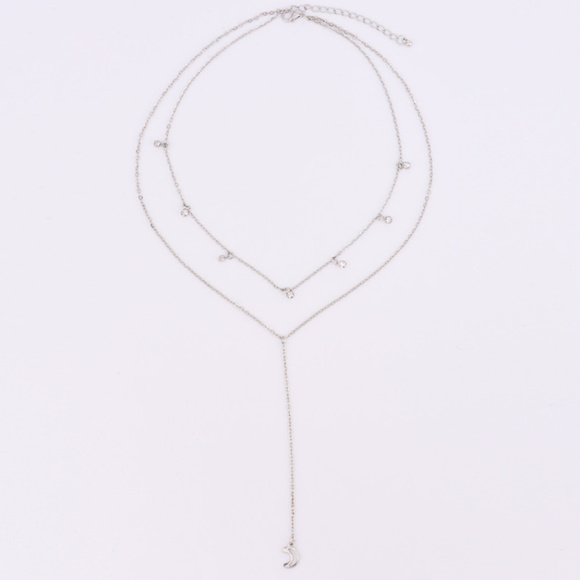 🍒 MOON 💎 Crystal Necklace - Picture 3 of 6